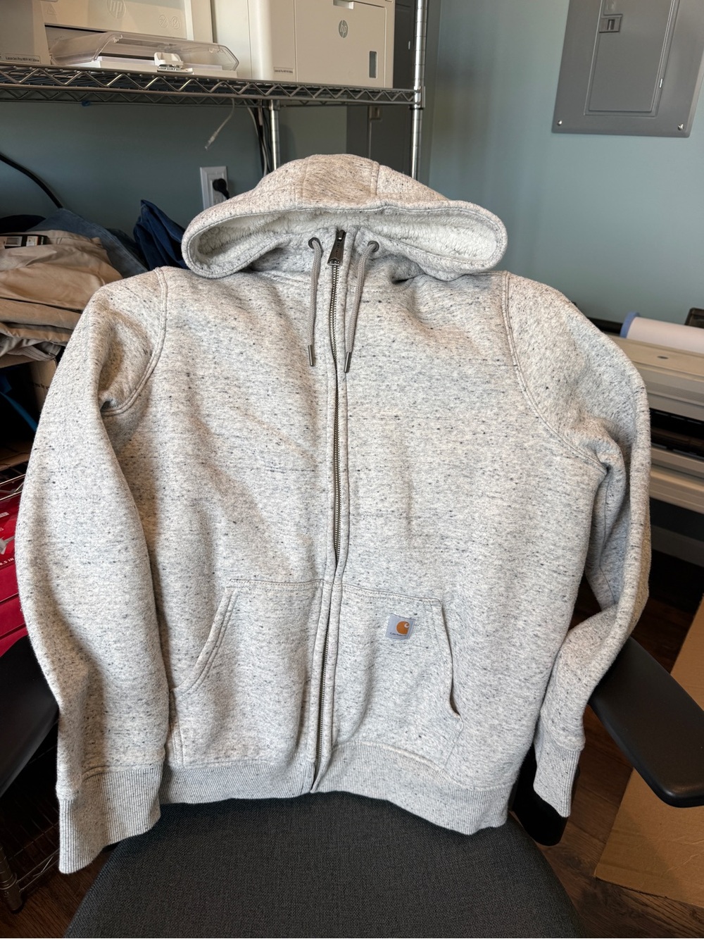 Carhartt Women’s Heather Gray Zip Hoodie